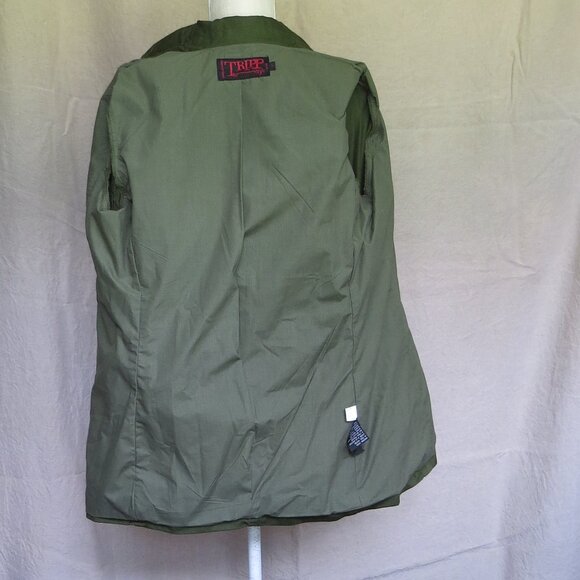 Tripp NYC Cotton Jacket Pockets Button Closure Lined SIZE Small Military Green - Picture 5 of 8